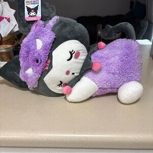 Hello Kitty Kuromi 18-inch Sleeping Plush - Officially Licensed Sanrio Product